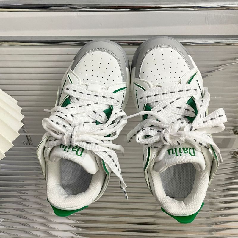 Style Core Aesthetics, New Style Trends Vintage Patchwork Sneakers