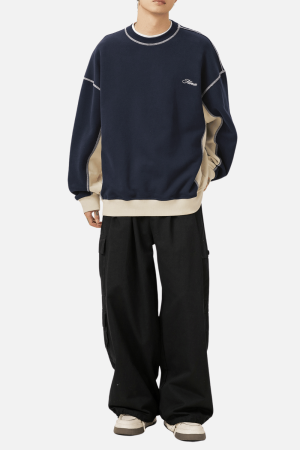 Style Core Aesthetics, New Style Trends Vintage  Patchwork Sweatshirt