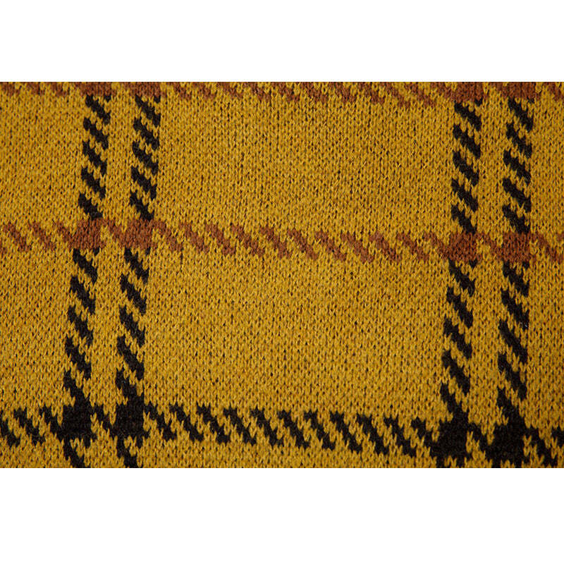 Style Core Aesthetics, New Style Trends Vintage Plaid Knit Crop Top Style Core Aesthetics, New Style Trends Vintage Plaid Knit Crop Top