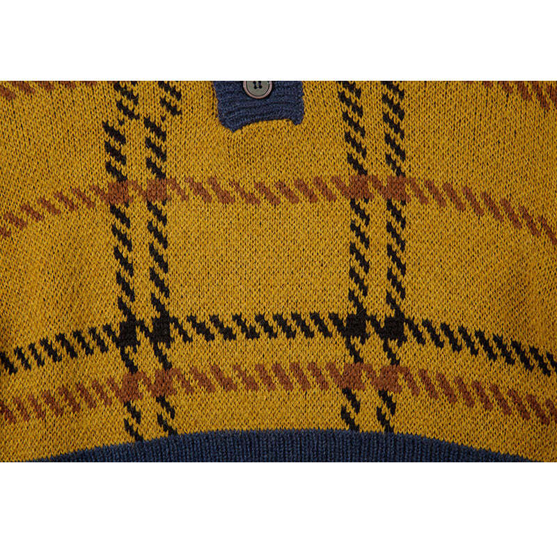 Style Core Aesthetics, New Style Trends Vintage Plaid Knit Crop Top Style Core Aesthetics, New Style Trends Vintage Plaid Knit Crop Top