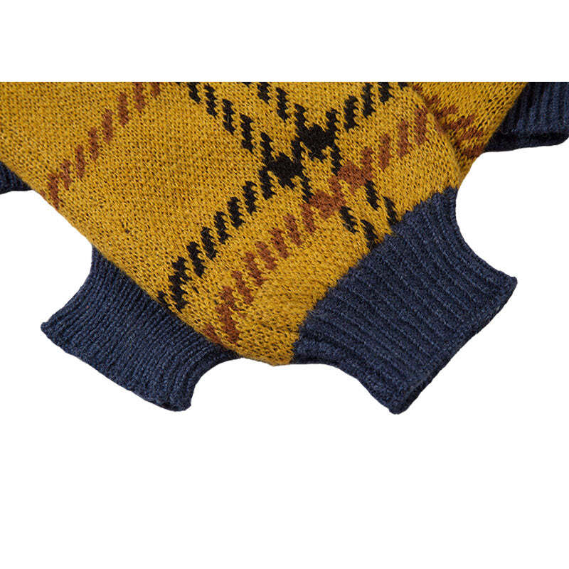 Style Core Aesthetics, New Style Trends Vintage Plaid Knit Crop Top Style Core Aesthetics, New Style Trends Vintage Plaid Knit Crop Top