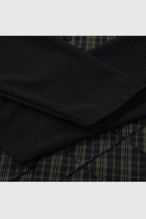 Style Core Aesthetics, New Style Trends Vintage Plaid Layered Shirt