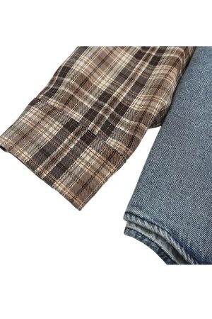 Style Core Aesthetics, New Style Trends Vintage Plaid Patchwork Shirts