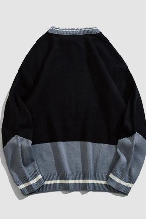 Style Core Aesthetics, New Style Trends Vintage Print Sweater