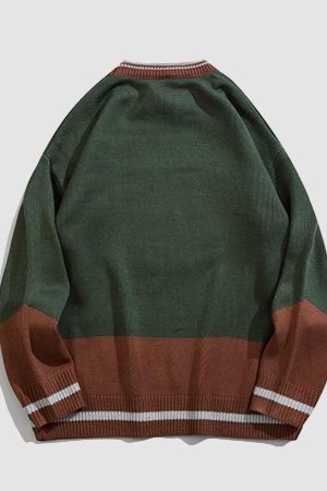 Style Core Aesthetics, New Style Trends Vintage Print Sweater