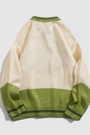 Style Core Aesthetics, New Style Trends Vintage Print Sweater