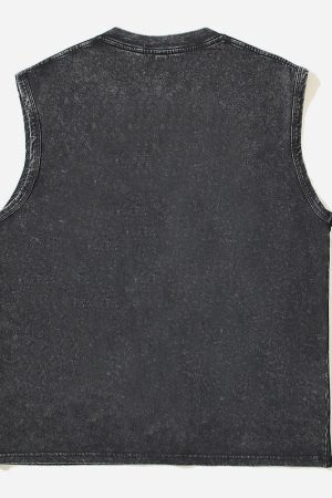 Style Core Aesthetics, New Style Trends Vintage Print Tank Top