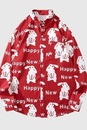 Style Core Aesthetics, New Style Trends Vintage Rabbit Shirts