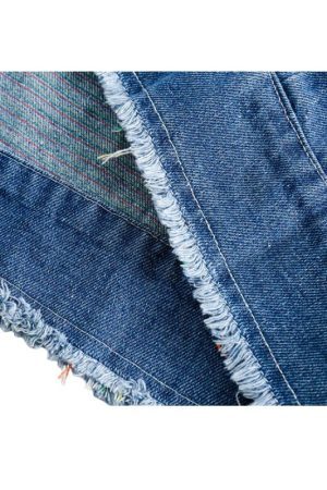 Style Core Aesthetics, New Style Trends Vintage Raw Edge Denim Jacket