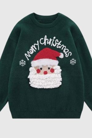Style Core Aesthetics, New Style Trends Vintage Santa Christmas Sweater