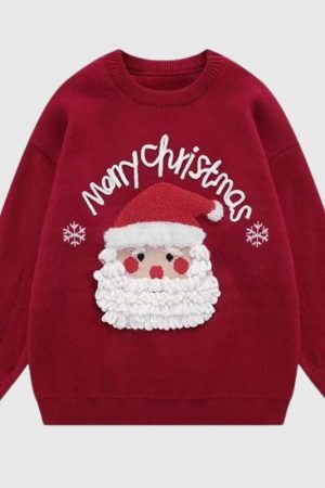 Style Core Aesthetics, New Style Trends Vintage Santa Christmas Sweater