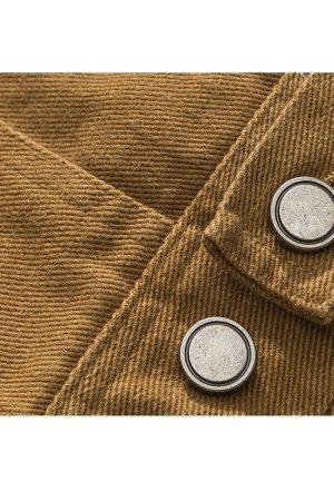 Style Core Aesthetics, New Style Trends Vintage Solid Cargo Jacket