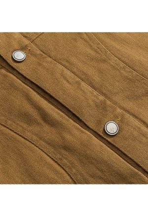 Style Core Aesthetics, New Style Trends Vintage Solid Cargo Jacket