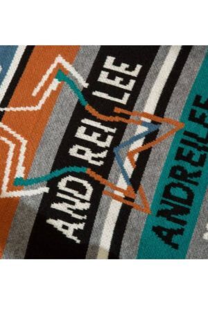 Style Core Aesthetics, New Style Trends Vintage Star Print Striped Sweater