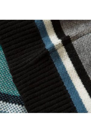 Style Core Aesthetics, New Style Trends Vintage Star Print Striped Sweater