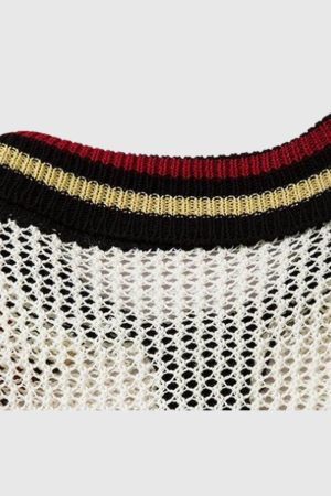 Style Core Aesthetics, New Style Trends Vintage Stripe Collar Polo Tee