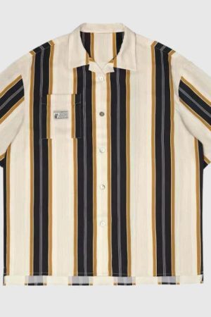 Style Core Aesthetics, New Style Trends Vintage Striped Design Shirt