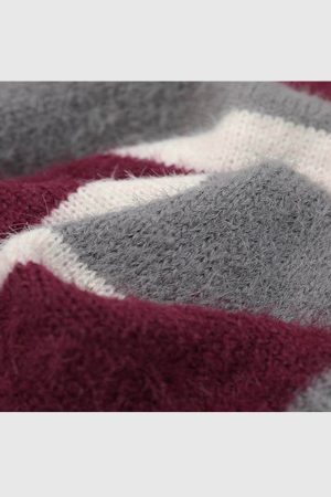 Style Core Aesthetics, New Style Trends Vintage Striped Knit Sweater