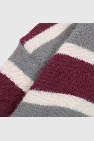 Style Core Aesthetics, New Style Trends Vintage Striped Knit Sweater