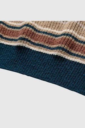 Style Core Aesthetics, New Style Trends Vintage Striped Knit Sweater
