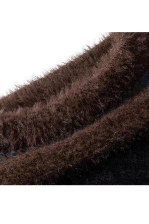 Style Core Aesthetics, New Style Trends Vintage Striped Round Neck Knit Sweater