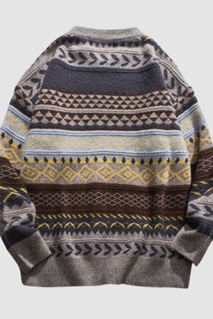 Style Core Aesthetics, New Style Trends Vintage Striped Sweater