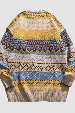 Style Core Aesthetics, New Style Trends Vintage Striped Sweater