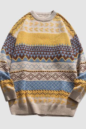 Style Core Aesthetics, New Style Trends Vintage Striped Sweater