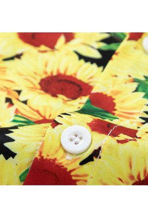 Style Core Aesthetics, New Style Trends Vintage Sunflower Shirt