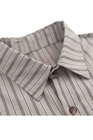 Style Core Aesthetics, New Style Trends Vintage Vertical Striped Shirt