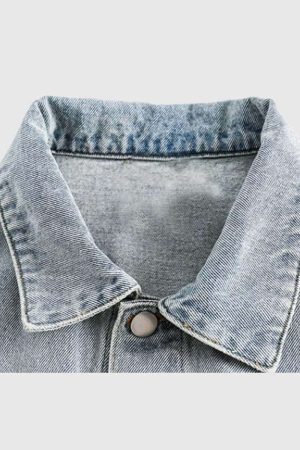 Style Core Aesthetics, New Style Trends Vintage Wash Denim Jacket