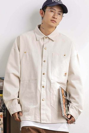 Style Core Aesthetics, New Style Trends Vintage Washed Denim Shirt