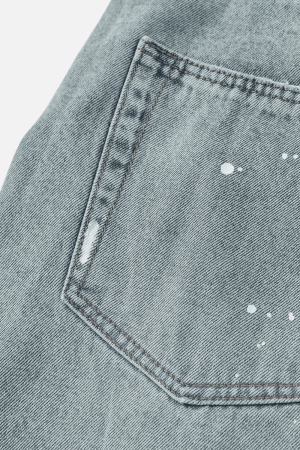 Style Core Aesthetics, New Style Trends Vintage Washed Paint-Splatter Jeans