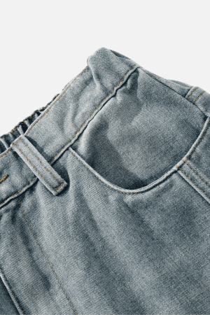 Style Core Aesthetics, New Style Trends Vintage Washed Panel Jeans