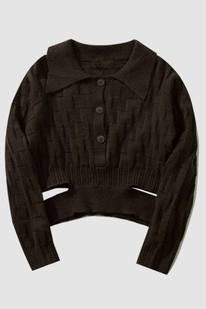 Style Core Aesthetics, New Style Trends Waist Cut Out Cropped Sweater