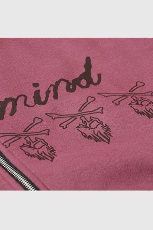 Style Core Aesthetics, New Style Trends Wash Skull Print Hoodie