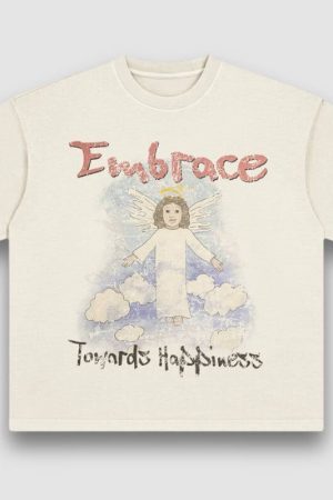 Style Core Aesthetics, New Style Trends Washed Angel Print Tee