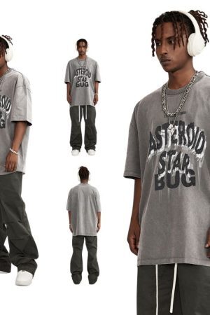 Style Core Aesthetics, New Style Trends Washed Cotton Print Tee