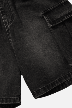 Style Core Aesthetics, New Style Trends Washed Denim Cargo Shorts