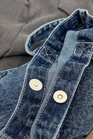 Style Core Aesthetics, New Style Trends Washed Denim Shoulder Bag