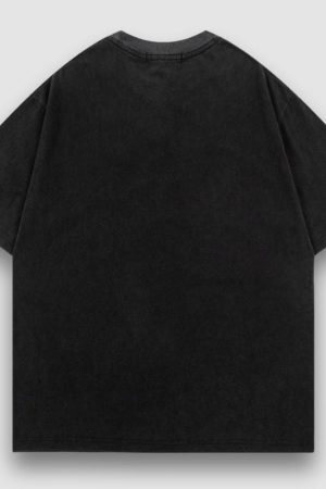 Style Core Aesthetics, New Style Trends Washed Distressed Anime Pinted Tee