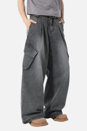 Style Core Aesthetics, New Style Trends Washed Vintage Denim Pants