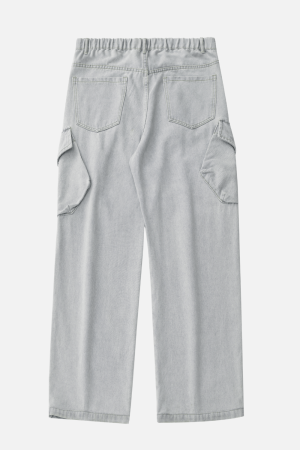 Style Core Aesthetics, New Style Trends Washed Vintage Denim Pants