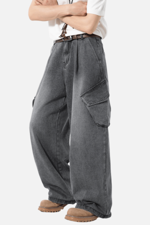 Style Core Aesthetics, New Style Trends Washed Vintage Denim Pants