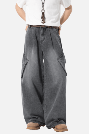 Style Core Aesthetics, New Style Trends Washed Vintage Denim Pants