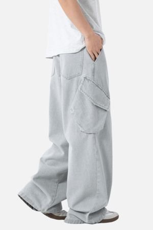 Style Core Aesthetics, New Style Trends Washed Vintage Denim Pants