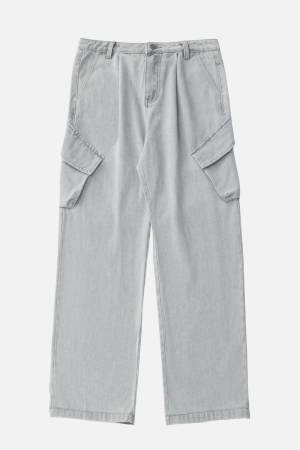 Style Core Aesthetics, New Style Trends Washed Vintage Denim Pants