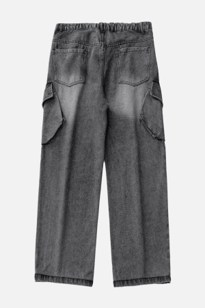 Style Core Aesthetics, New Style Trends Washed Vintage Denim Pants