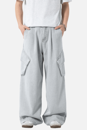 Style Core Aesthetics, New Style Trends Washed Vintage Denim Pants