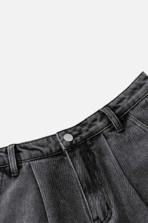 Style Core Aesthetics, New Style Trends Washed Vintage Denim Pants